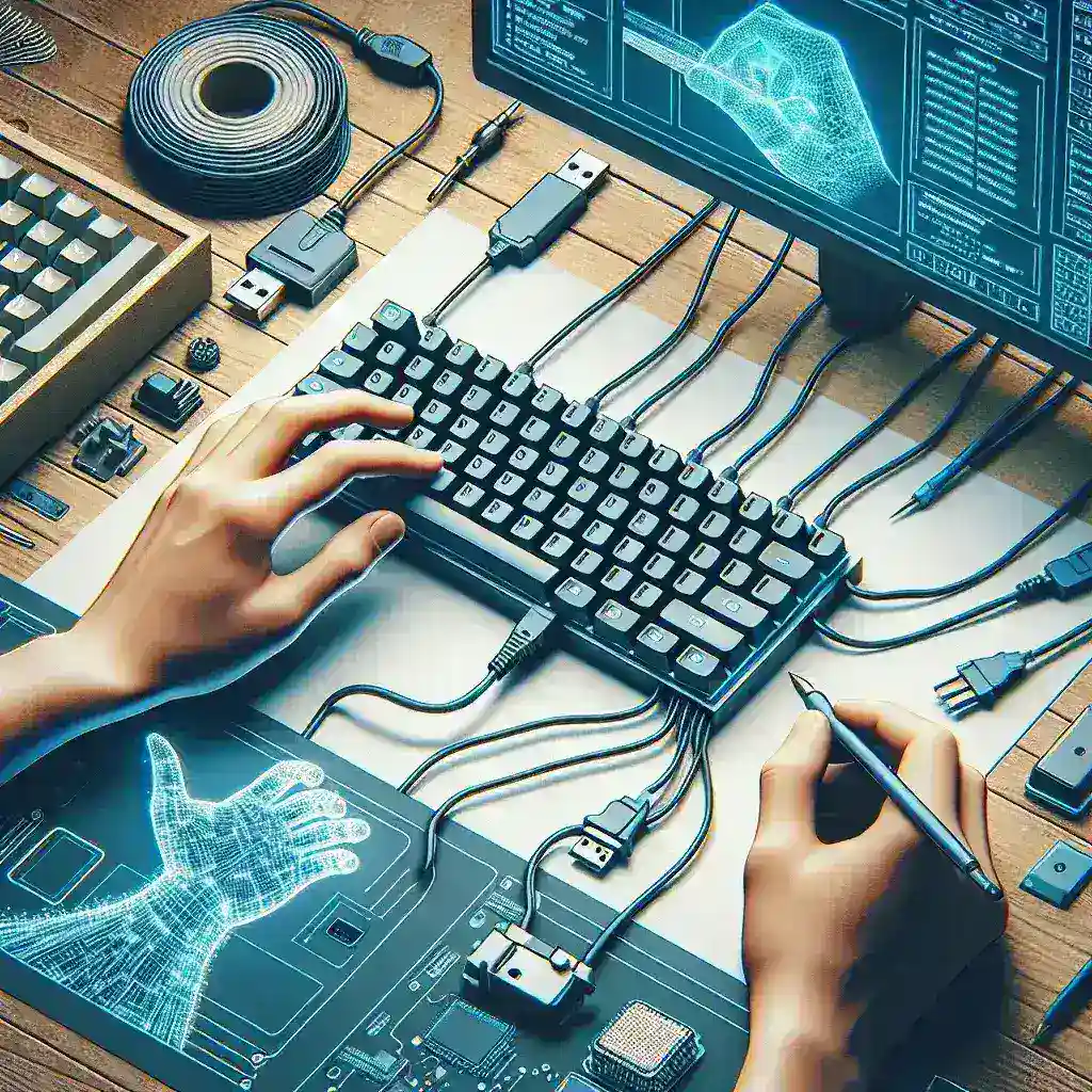 ¿Cómo configuro un teclado mecánico con cable?
